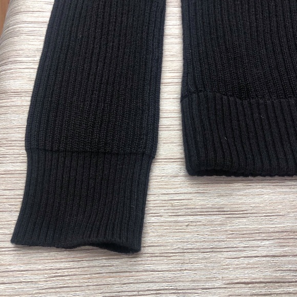 Men's Express Black Knit Cardigan - Picture 9 of 16